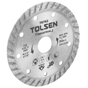 Disc diamantat, 115 x 22.2 mm, 76742, Tolsen