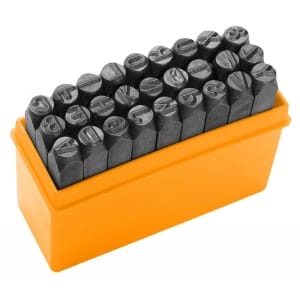 Punctatoare cu litere, set 27 buc, 25101, Tolsen