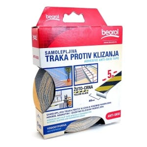 Banda antialunecare, avertizare, autoadeziva, 5 m, Beorol