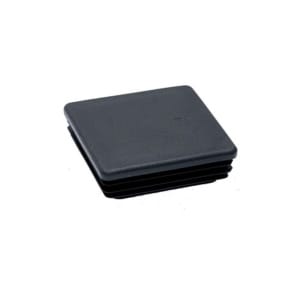 Capac pentru teava rectangulara, 20 x 20 mm, negru, PVC